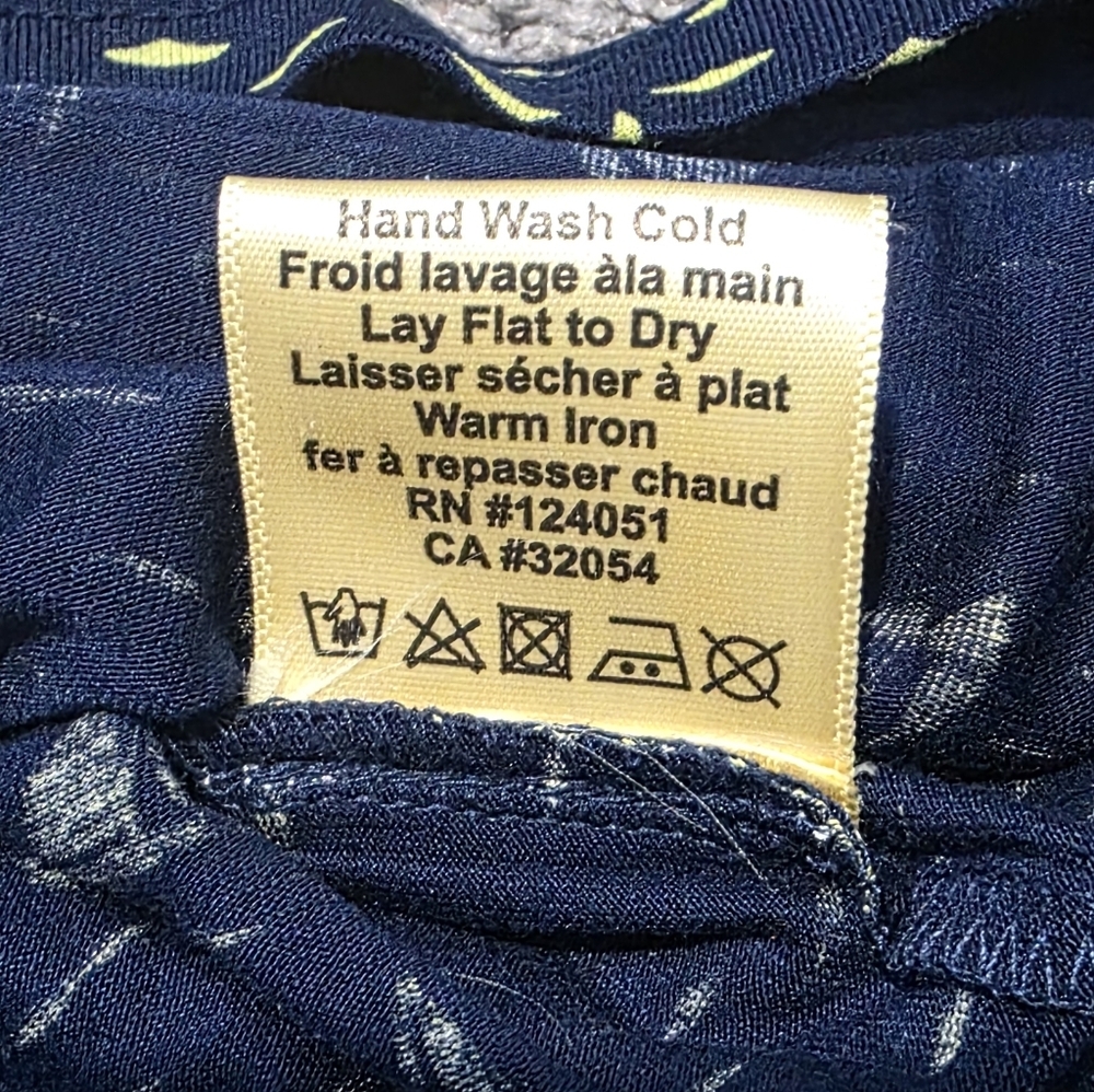 NWT Anthropologie Navy and Yellow Sailboat Print Top - Picture 4 of 8